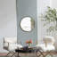 Gold Round Mirror, Circle Mirror with Frame-2006785969