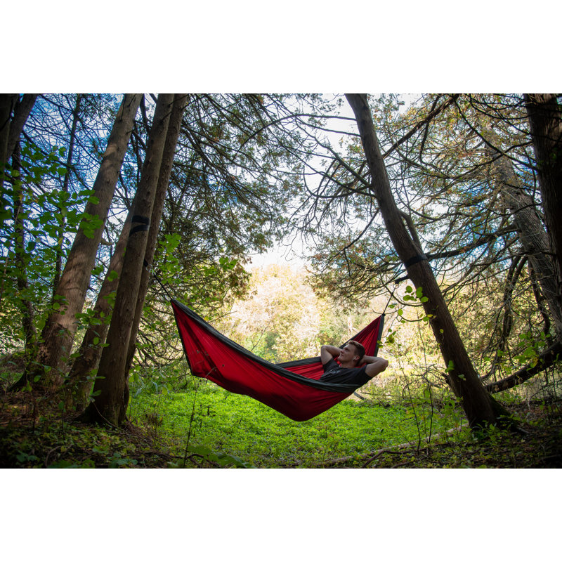 Lucia Double Camping Hammock, Double, Crimson/Grey