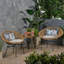 Chaise d'extérieur tissée avec coussins Engle-281009962
