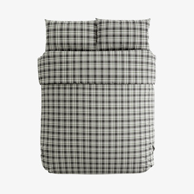 Cosy Check Brushed Cotton Duvet Cover Set