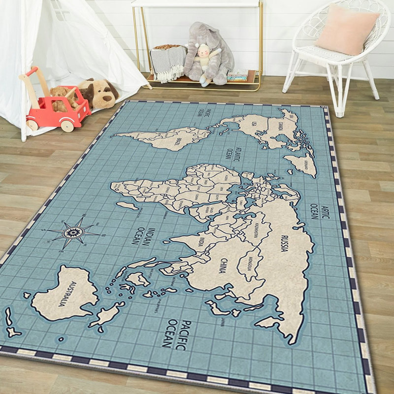 Luxurious Area Rug (2.6 x 4.6 Feet), 100% Polyester, 740 g/m² | Soft Velvet Fabric, Non-Slip Felt Dot Underside, Laminated Sponge for Comfort | Antibacterial, Machine Washable at 30°C | Elegant Home Décor