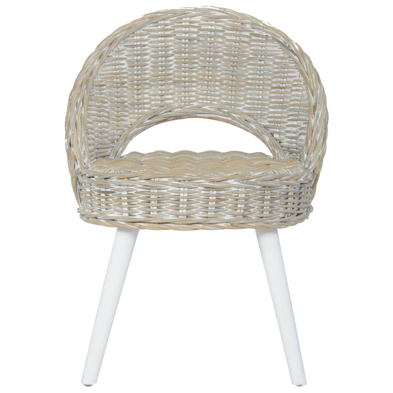 Afton Sofa Chair Kubu Rattan Armchairs Bedroom Seats Home Couch, White