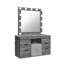 Ensemble coiffeuse et tabouret gris Lexi