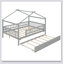 Wooden House Bed With Trundle-114668461