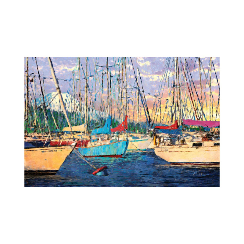 Before The Sail by Lisa Robinson - Wrapped Canvas Painting, 20.32 cm H x 30.48 cm W