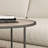 Twin-cute 24" Round Metal Frame Nesting Table