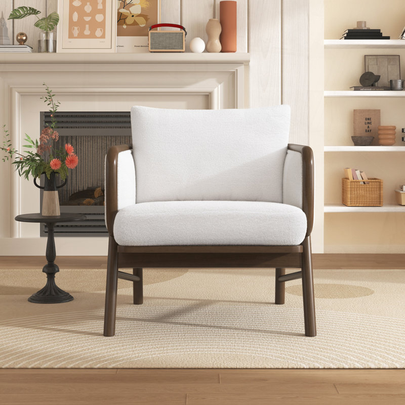 Chaise d'appoint en tissu Sherpa