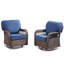 Ensemble de 2 chaises de patio en T à dossier pivotant en osier-1560912491