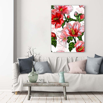 Hibskus - Wrapped Canvas Print