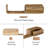 Sephine Modern Boxy Floating Wooden Wall Shelves, Decorative Storage Shelf for Kitchen, Bedroom, Living Room, Office
