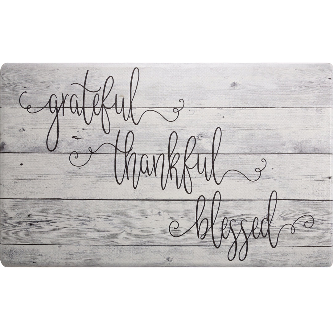 Cozy Living Grateful Thankful Farmhouse Anti-Fatigue Mat SoHome Mat 