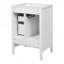 Meuble-lavabo de 24 po avec lavabo, portes et tiroirs à fermeture en douceur, poignées en métal rétro-2120637100