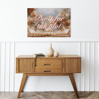 Baroque Angel Plot Vintage Abstract Landscape Nature Wall Art Print 1 Piece Wrapped Canvas Wall Art