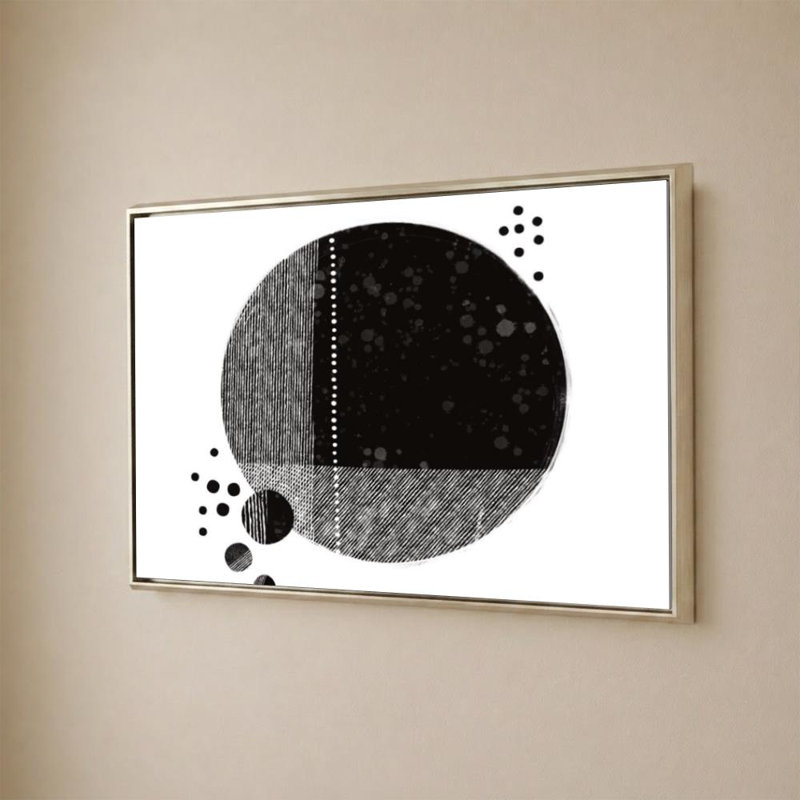 Tribeca I par Melissa Averinos - Impression sur toile, H 40 po x l 60 po, Beveled Floating Frame, Champagne