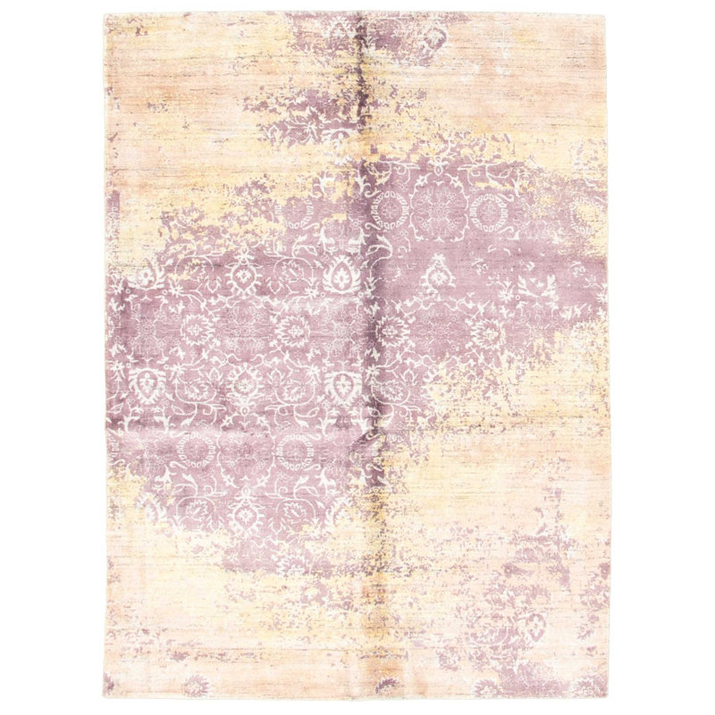 Tapis beige noué à la main Egmont