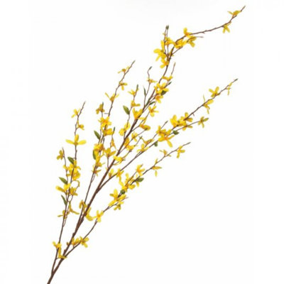 Yellow Forsythia Branch Faux Plants And Trees