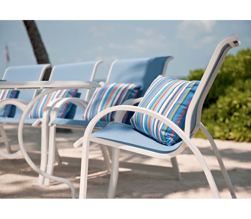 Aruba Outdoor Dining Armchair, White