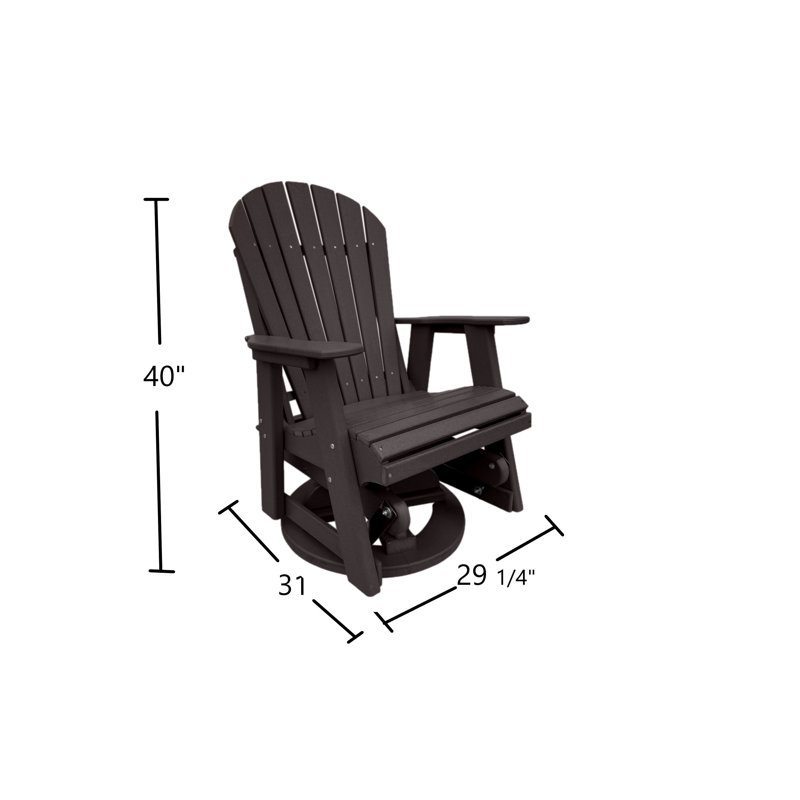 Chaise de patio pivotante Agamenn, Brun