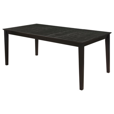 Chirlin Rectangular 78-inch Extension Leaf Dining Table Black
