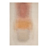 Multicolored Contemporary Wool Silk Blend Rug - 6' x 9'