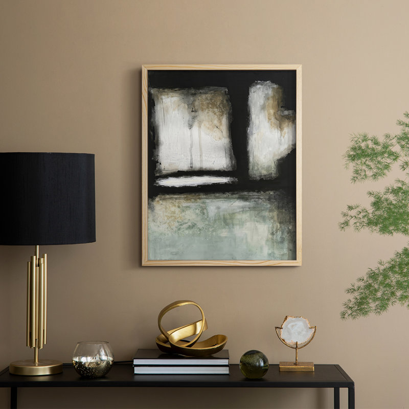 Penumbra IV Framed Print - Solid Wood, Natural, 21" H x 17" W