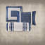 Ensemble de literie bleu marine élégant, polyester hypoallergénique, style hôtel moderne pour la maison