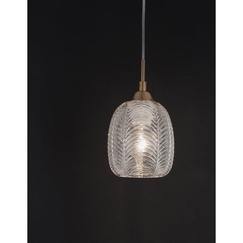 1 - Light Satin Gold Jar Pendant