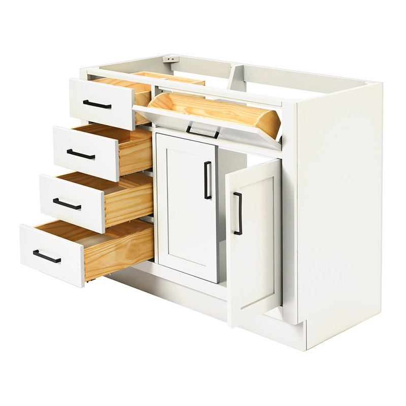 42" Single Bathroom Vanity Base only, White