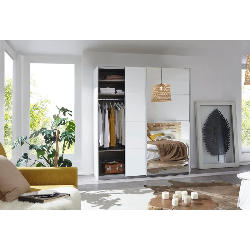 Caracas 3 Door Wardrobe, Basic, 210cm H x 181cm W x 62cm D
