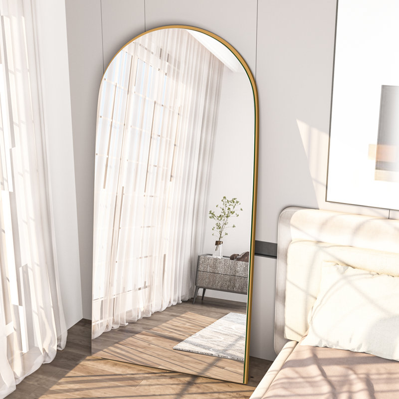 Miroir sur pied pleine longueur Classic, H 71 po x l 28 po, Or
