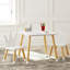 Ensemble de table pour enfants avec 2 chaises, ensemble de table et de chaises pour enfants, ensemble de table et de chaises pour enfants 3 pièces, table et chaises pour tout-petits, blanc