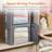 Clothes Storage Box With Metal Frame, Stackable Storage Box, Foldable Clothes Storage Box With Lid, 40L Storage Bag Fabric Box Organizer With Clear Window And Zipper And Sturdy Handle, 4 Pack