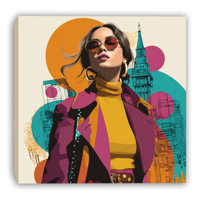 Art mural sur toile City Confidence