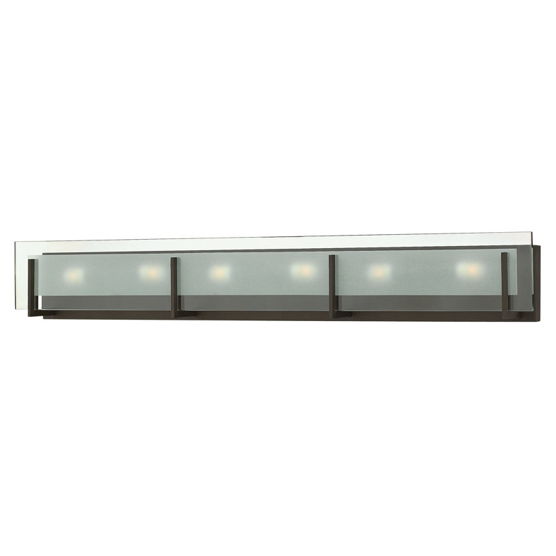 Latitude 6-Light Dimmable Bath Bar, 60W G-9, Oil Rubbed Bronze