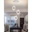 Luminaire suspendu moderne en cristal à 3 anneaux 2700K - 6000K à intensité variable-1876366011