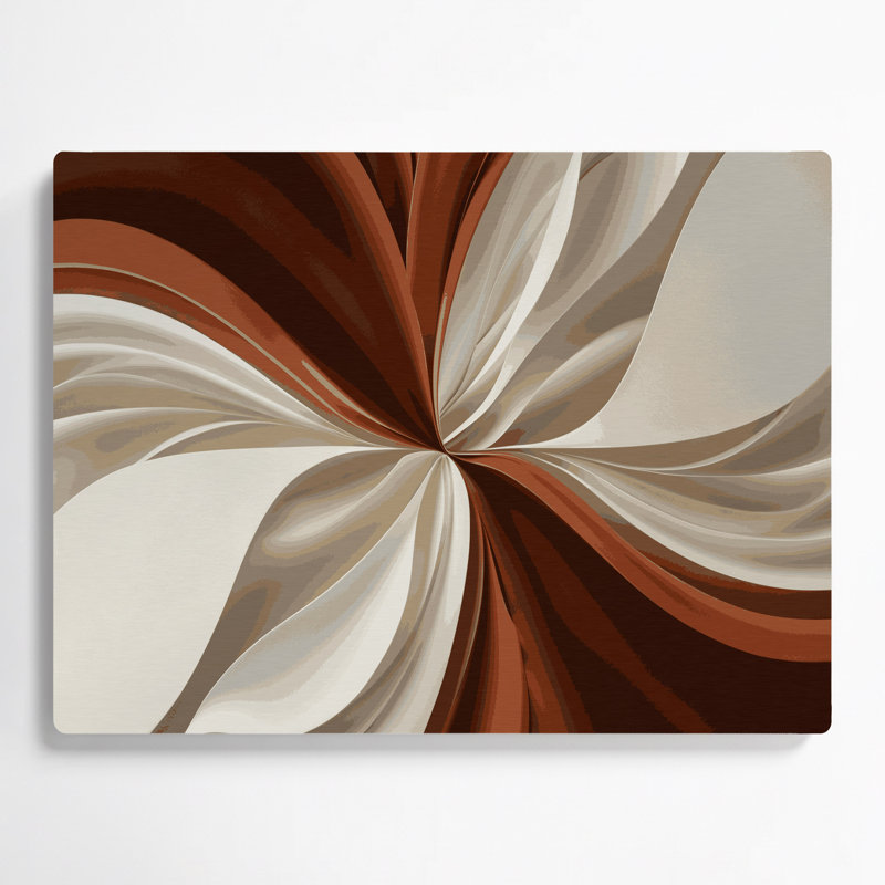 Gradient Abstract 57 Beige Metal Wall Art, 11" H x 14" W