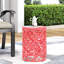 Grande table d'appoint d'extérieur en métal avec fer thermolaqué en forme de corail-88120178