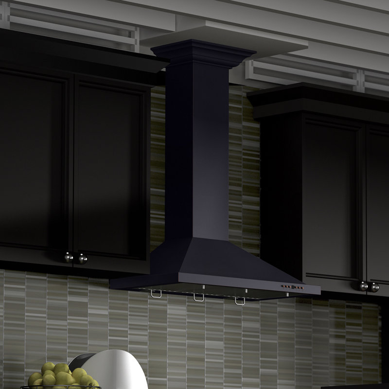 ZLINE 30" Designer Series Fingerprint Resistant Convertible Vent Wall Mount Range Hood, Oil-Rubbed Bronze