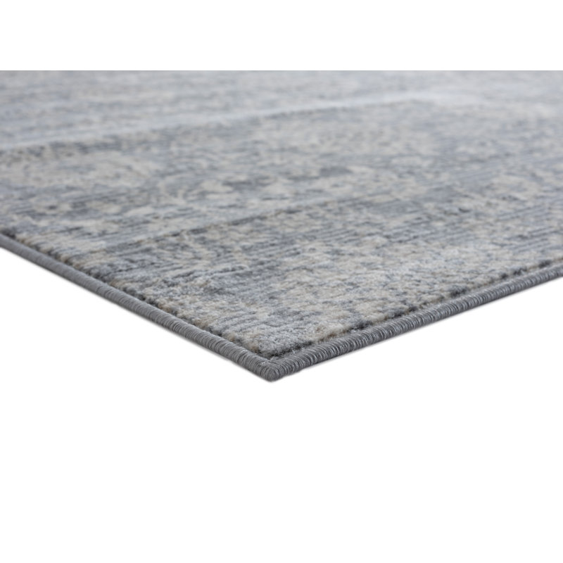 Tapis à motif cachemire crème Olander, Rond 7 pi 10 po