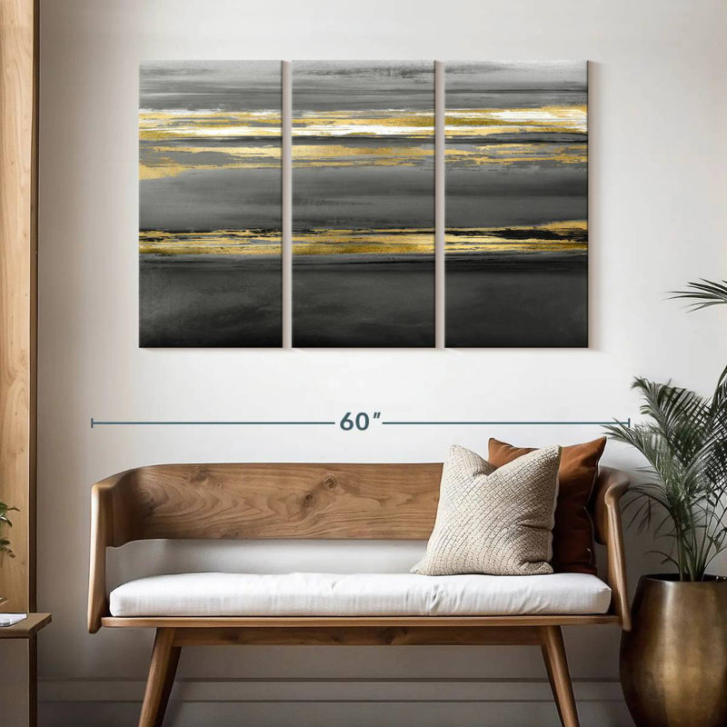 Avery Parallel Lines At Midnight, 32" H x 50" W