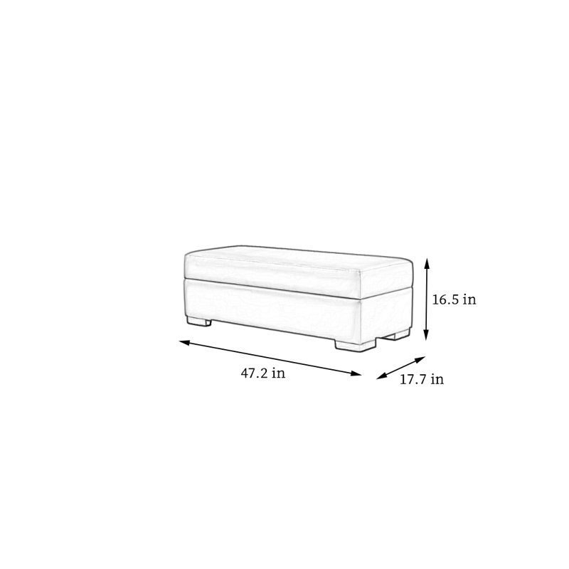 Banc de rangement rectangulaire avec range-chaussures
