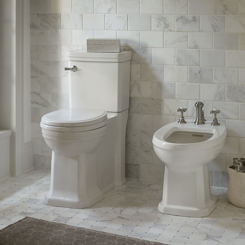 Fitzgerald 2-Piece 1.28 Gpf Left- Hand Elongated Toilet with Seat
