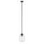 Luminaire suspendu de 9,62 po de largeur avec abat-jour en verre Agnolo en bronze noirci / transparent-998007723-997575731