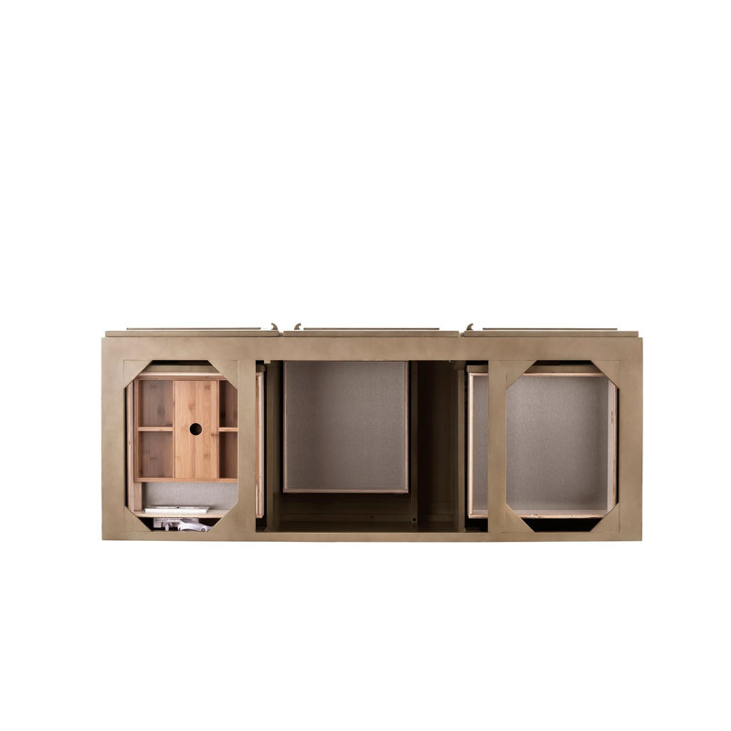 Meuble-lavabo simple l 60 po Broeder, Blanc Zeus, Trou unique