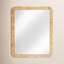 Cora 44 in. W x 36 in. H Rectangular Burl Wall Mirror