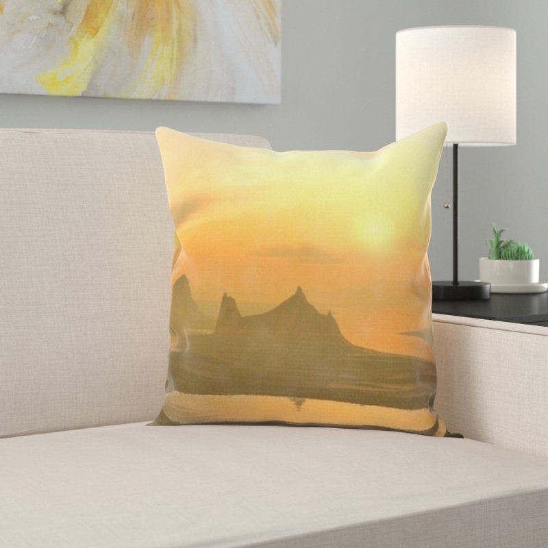 Coussin décoratif paysage