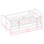 Cicero Drawer Convertible Bed and Mattress-1286384243-1286384245