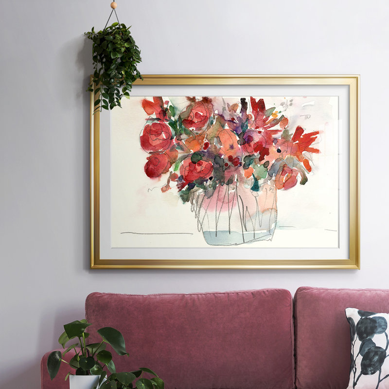 «The Small Bunch I», impression sur papier, Or, H 30 po x l 44 po x P 1,5 po