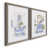Toile avec cadre gris