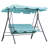 Sturdy and Durable Outdoor Swing with Steel Brackets with Adjustable Awning-1565475487